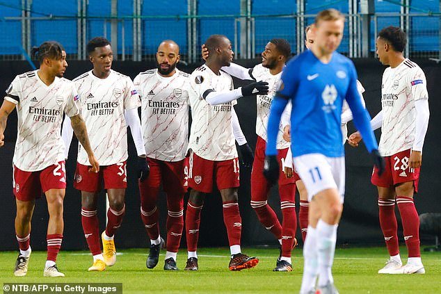 Arsenal secure Europa last 32 spot