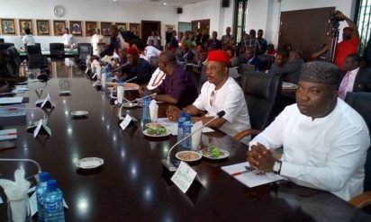 Buhari, South East govs, Igbo leaders meet in Enugu