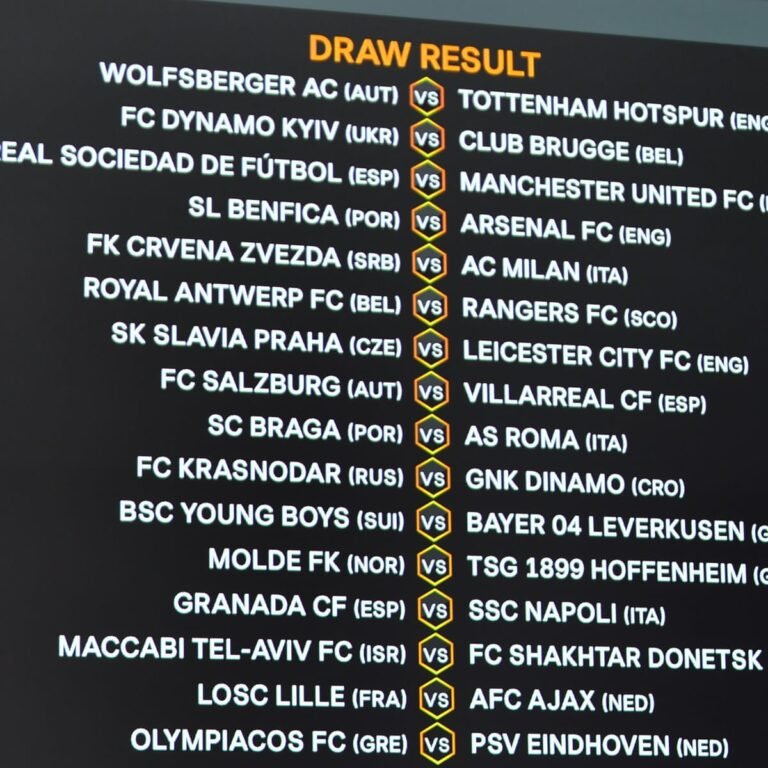 Man United face Sociedad, Arsenal play Benfica in Europa last 32 [FULL DRAW]
