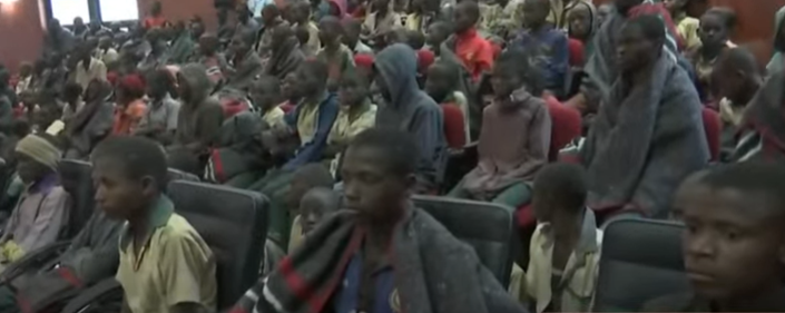 Released Kankara schoolboys arrive in Katsina