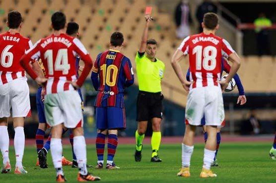 Messi gets two-match ban after historic Barca red