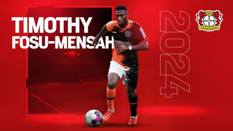 Man. United’s Timothy Fosu-Mensah completes permanent transfer to Bayer Leverkusen in a £1.8m move