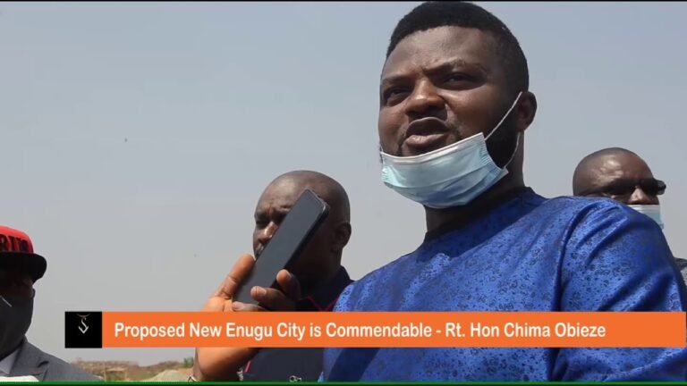 Proposed New Enugu City is Commendable   Rt  Hon Chima Obieze