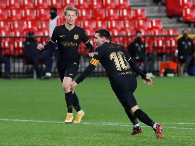 La Liga: Messi scores twice as Barca thrash Granada 4-0