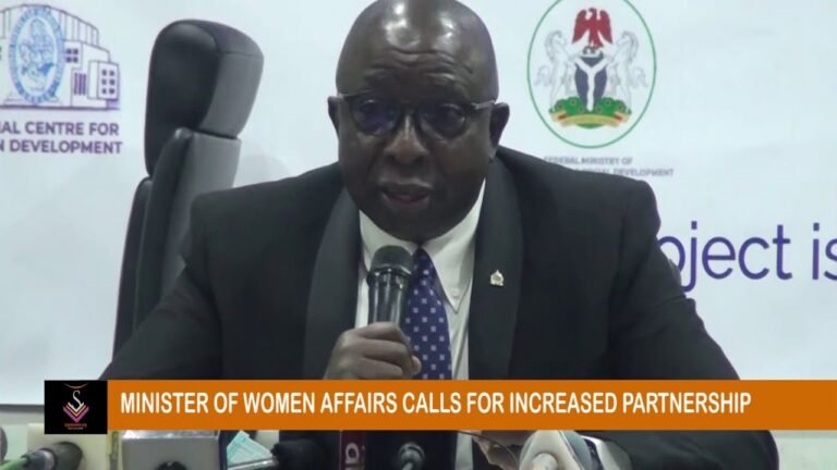 MINISTER OF WOMEN AFFAIRS CALLS FOR INCREASED PARTNERSHIP
