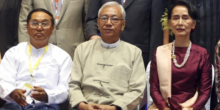 Ousted Myanmar party calls for release of Suu Kyi, others