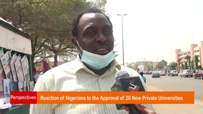 Watch the Reactions of Nigerians to the Approval of 20 New Private Universities