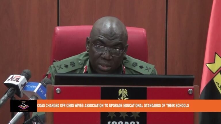 COAS charges Officers Wives Association to upgrade educational standards of their schools