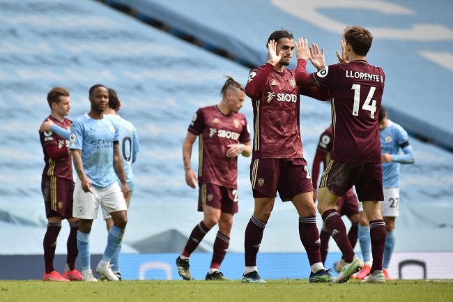 EPL: 10-man Leeds beat Man City 2-1