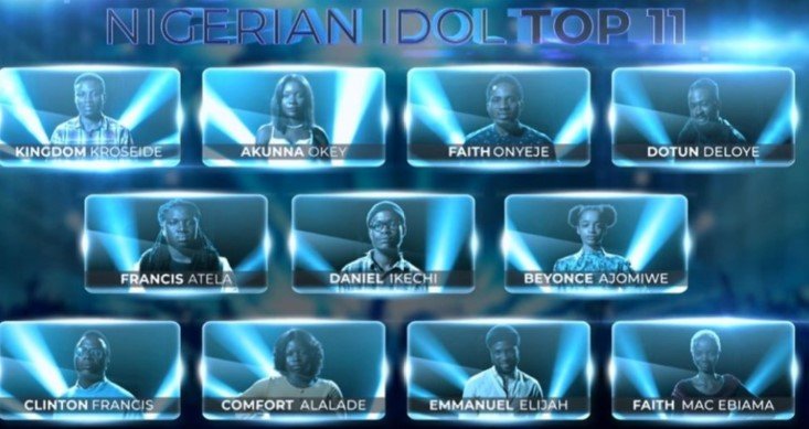 11 contestants battle to become next Nigerian Idol