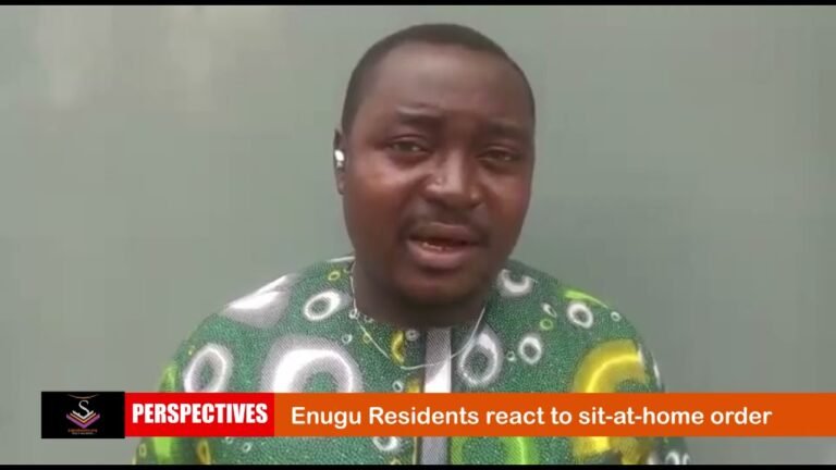 Enugu Residents react to sit-at-home order