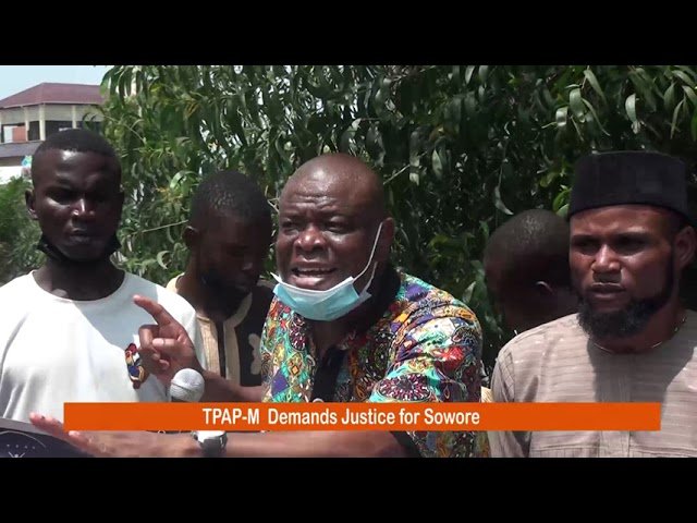 The People’s Alternative Political Movement demands justice for Sowore