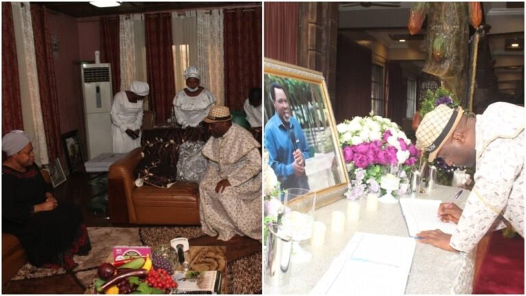 Primate Ayodele opens up on TB Joshua during visit to widow