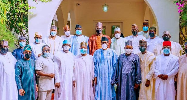 APC Governors Visit Buhari In Daura, Praise Tinubu-Shettima Ticket