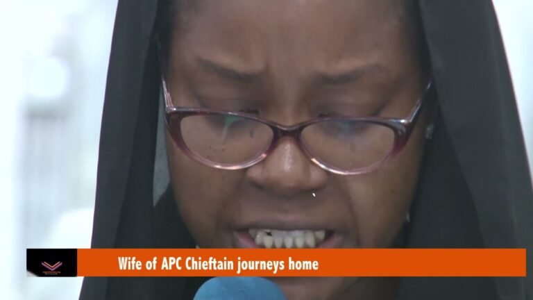 Wife of APC Chieftain journeys home