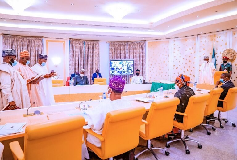 Buhari Swears in Three INEC National Commissioners as FEC Commences