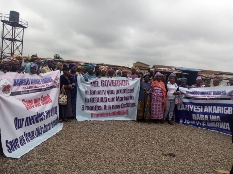 Ogun traders protest as govt replaces over 3,000 razed shops with 188