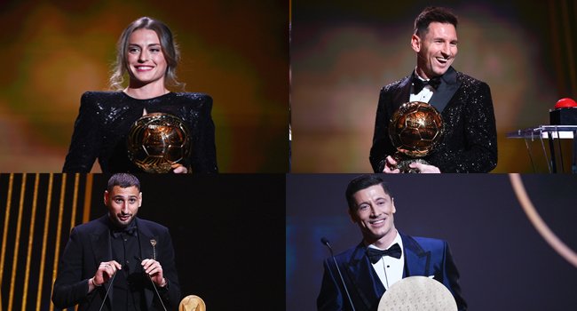 FULL LIST: Messi And Other Winners At 2021 Ballon d’Or Awards