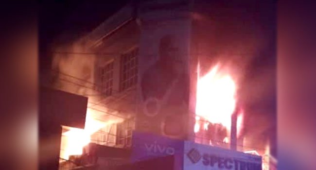 Goods Worth Millions Of Naira Destroyed In Computer Village Fire