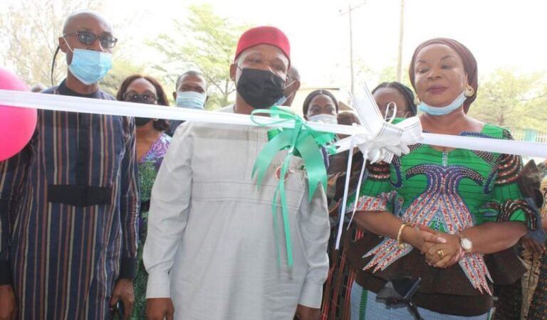 Gov. Ugwuanyi hands over renovated burnt Enugu INEC office