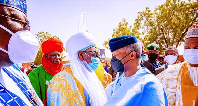 Osinbajo, Lawan Attend Buhari’s Son Turbaning In Katsina
