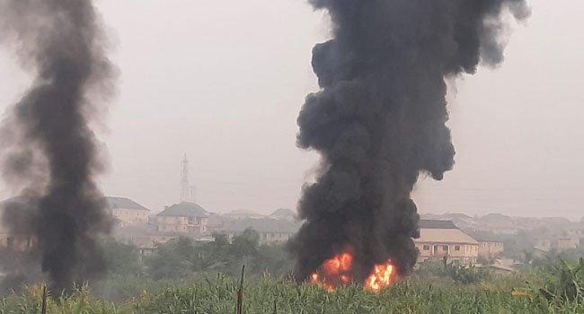 Pipeline Explosion Rocks Lagos On Christmas Eve