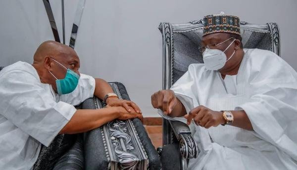 Kalu rejoices with Senate President Ahmad Lawan at 63