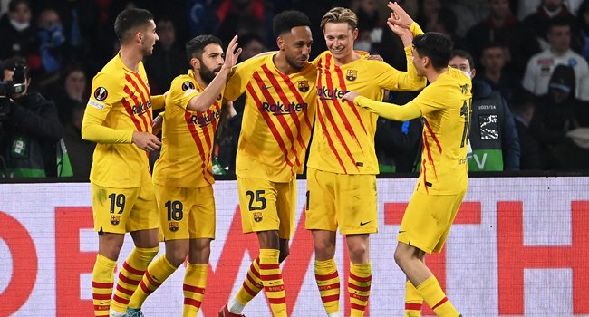 Barcelona Defeat Napoli, Reach Europa League Last 16