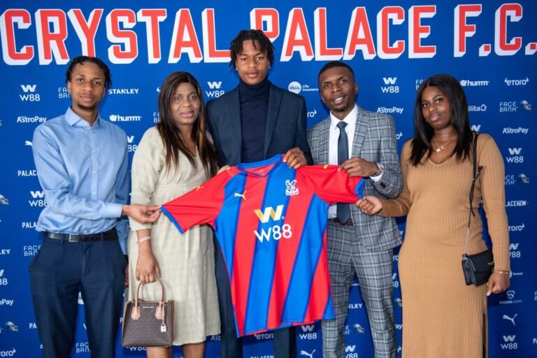 Nigerian Forward Sign First Professional Contract With Crystal Palace
