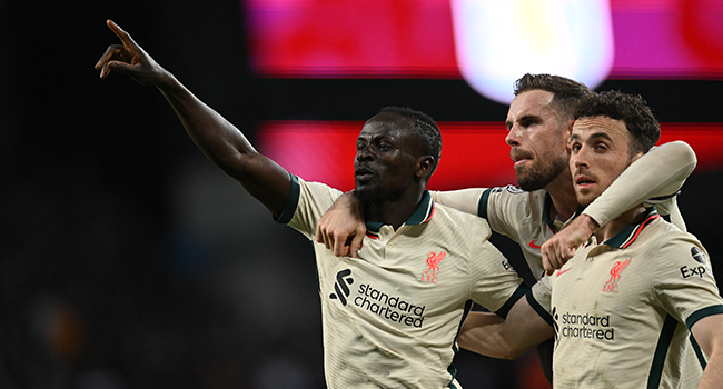 Mane To The Rescue As Liverpool Keep Title Hopes Alive At Villa Park