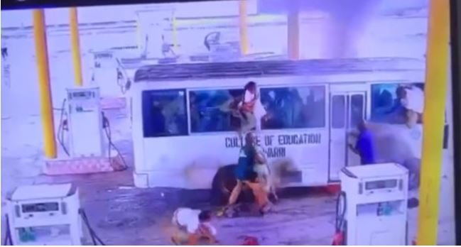 ‘No Lives Lost’ After NYSC Coaster Bus Catches Fire In Warri