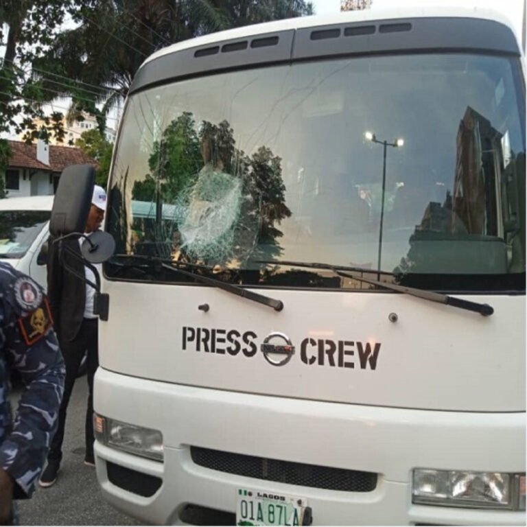 BREAKING: Hoodlums attack journalists covering Tinubu in Lagos