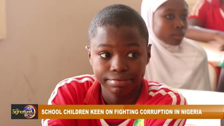 SCHOOL CHILDREN KEEN ON FIGHTING CORRUPTION IN NIGERIA