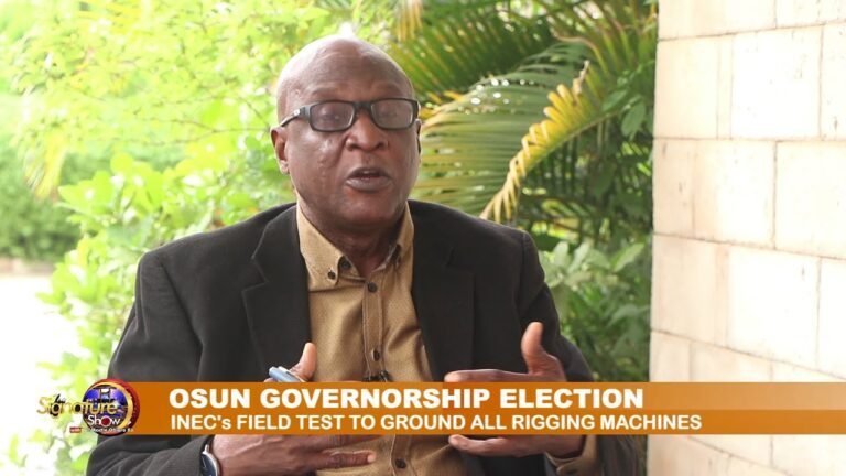 SIGNATURETV INTERVIEW WITH ANDY EZEANI, IMMEDIATE PAST HEAD OF PUBLICITY DIVISION, INEC