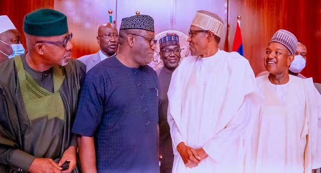 Buhari Holds Closed-Door Meeting With APC Governors In Aso Rock