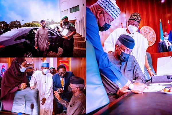 BREAKING: Osinbajo Attends FEC Meeting Physically For The First Time Since Surgery