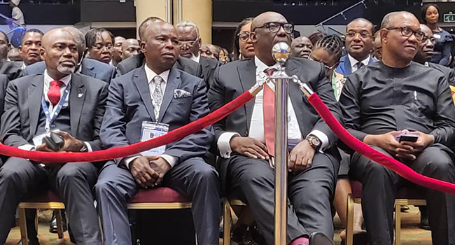 Peter Obi, Atiku Abubakar Attend NBA Conference In Lagos