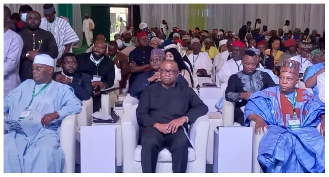 2023: Tinubu Absent As Presidential Candidates Sign Peace Accord