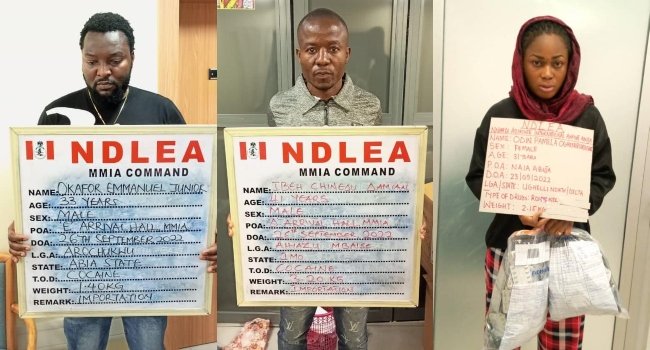NDLEA Arrests Ex-Footballer, Two Others For Illicit Drugs Smuggling