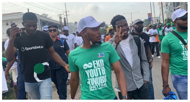 Youths March In Lagos For Tinubu, Sanwo-Olu
