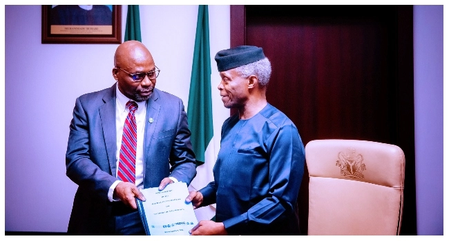 Osinbajo Receives AMCON Debt Recovery Report