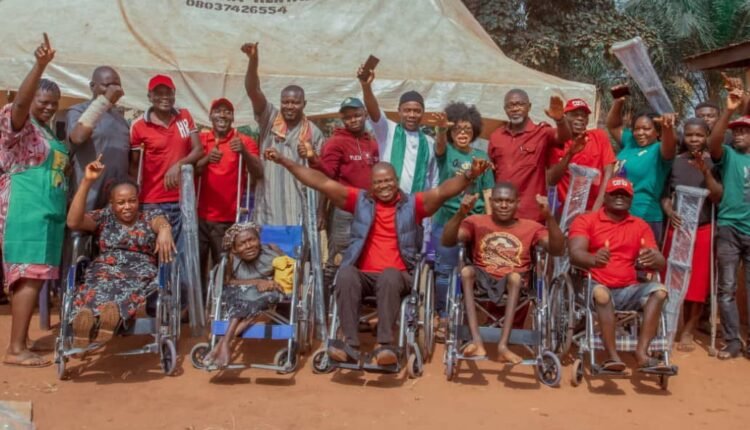 Enugu: APGA Donates Wheelchairs, Crutches Promised By Nweke Jr To Physically Challenged