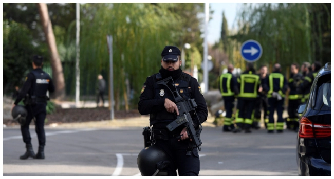 Guard Slightly Injured As Letter Bomb Rattles Ukraine Embassy In Madrid