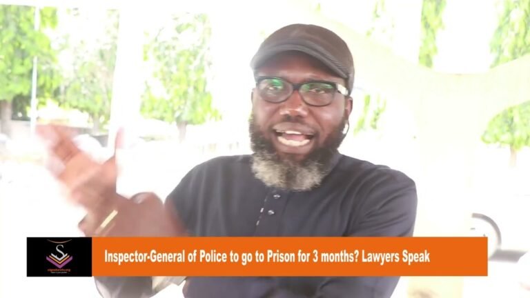 Inspector-General of Police to go to Prison for 3 months? Lawyers Speak
