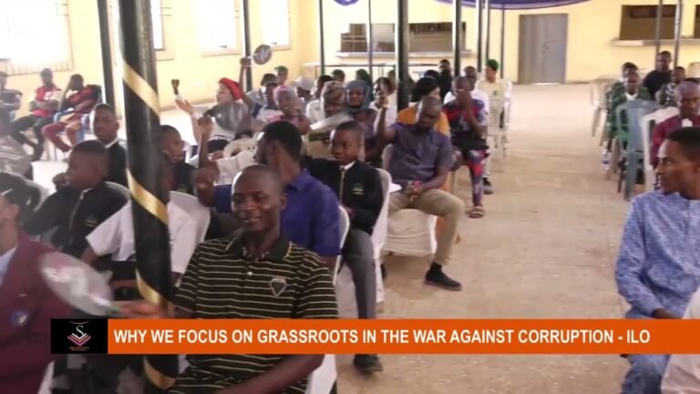 WHY WE FOCUS ON GRASSROOTS IN THE WAR AGAINST CORRUPTION – ILO