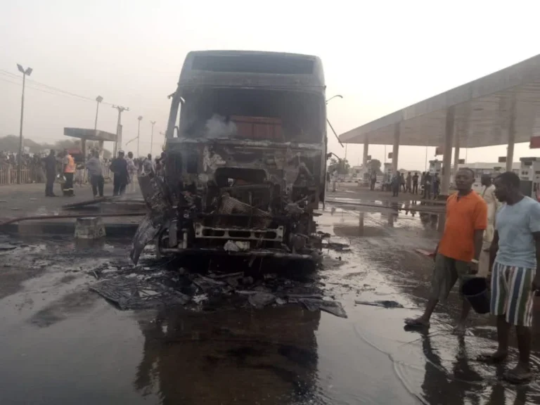 Fire guts AA RANO fuel station in Abuja