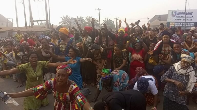 Imo women protest monarch’s continued detention over alleged ESN sponsorship