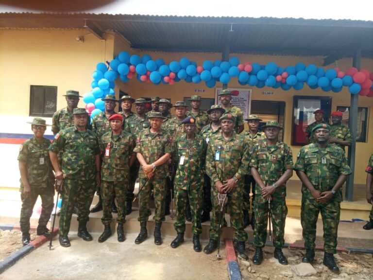 GOC 82 division commissions project, commends his officers for their commitments.