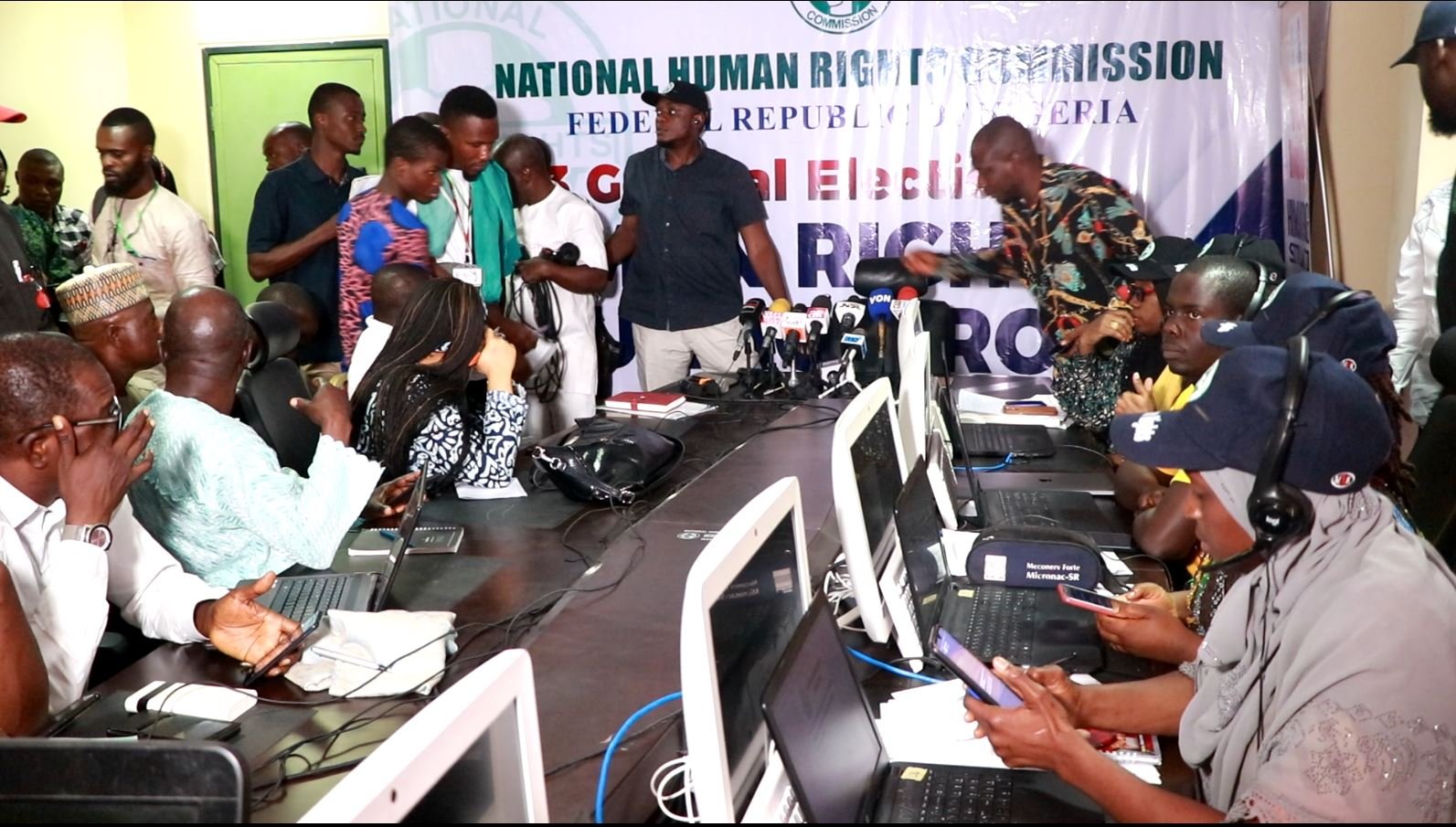 At the Press Briefing, in National Human Right Commission Headquarters, Abuja. Sunday, February 26th 2023.