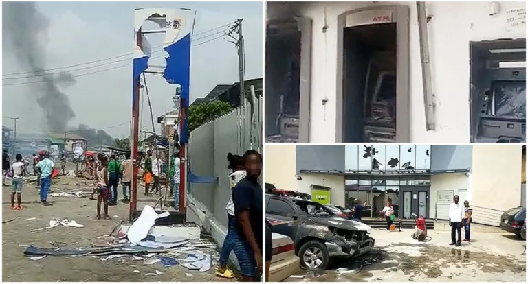 Protests In Oyo, Delta, Edo Over Naira Scarcity, Bank ATMs Destroyed
